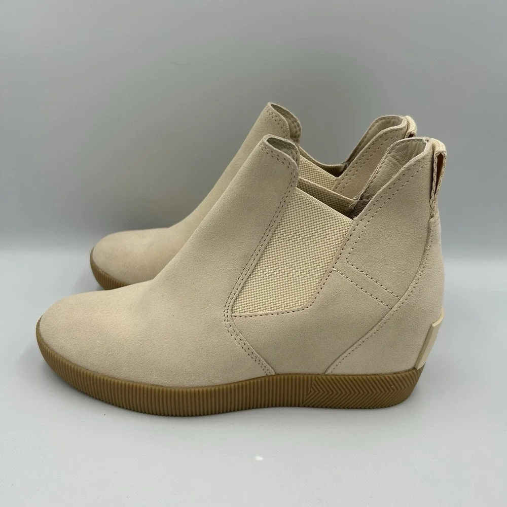 SOREL X CALIA Women's Out 'N About Slip-On Waterproof Wedge Boots SIZE‎ 6